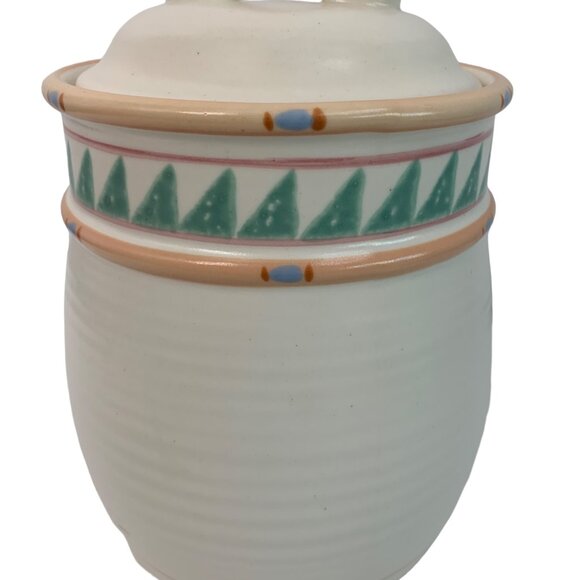 VTG 80s Taos Treasure Craft USA Ceramic Canister Jar With Lid 7726 9" Southwest - Picture 1 of 9